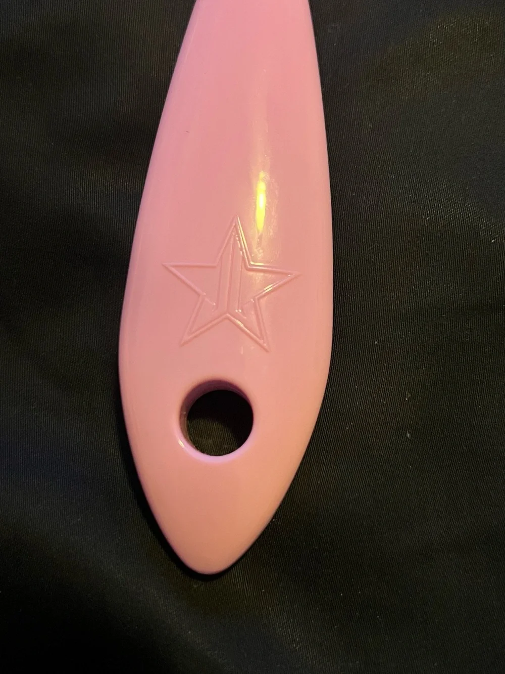 Jeffree Star Heart Breaker Pink Hand Mirror with Red Lettering